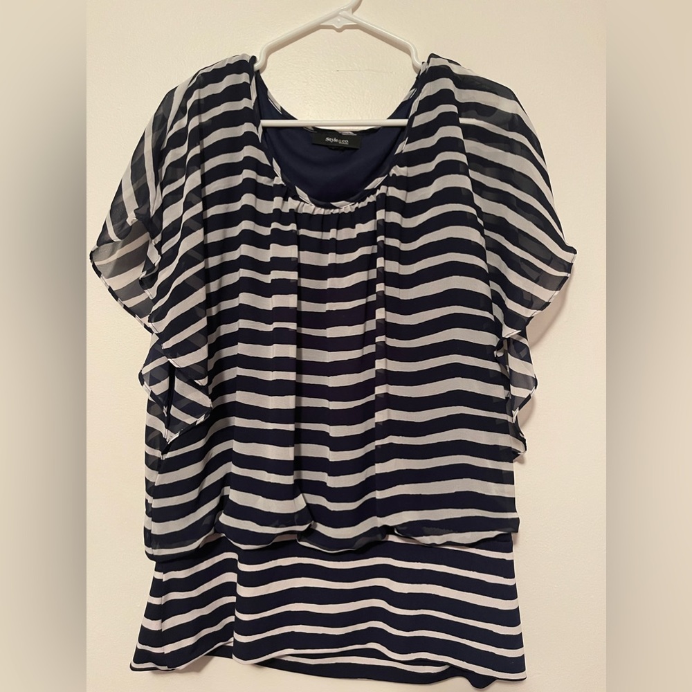 Style & Co. Womens Plus Top